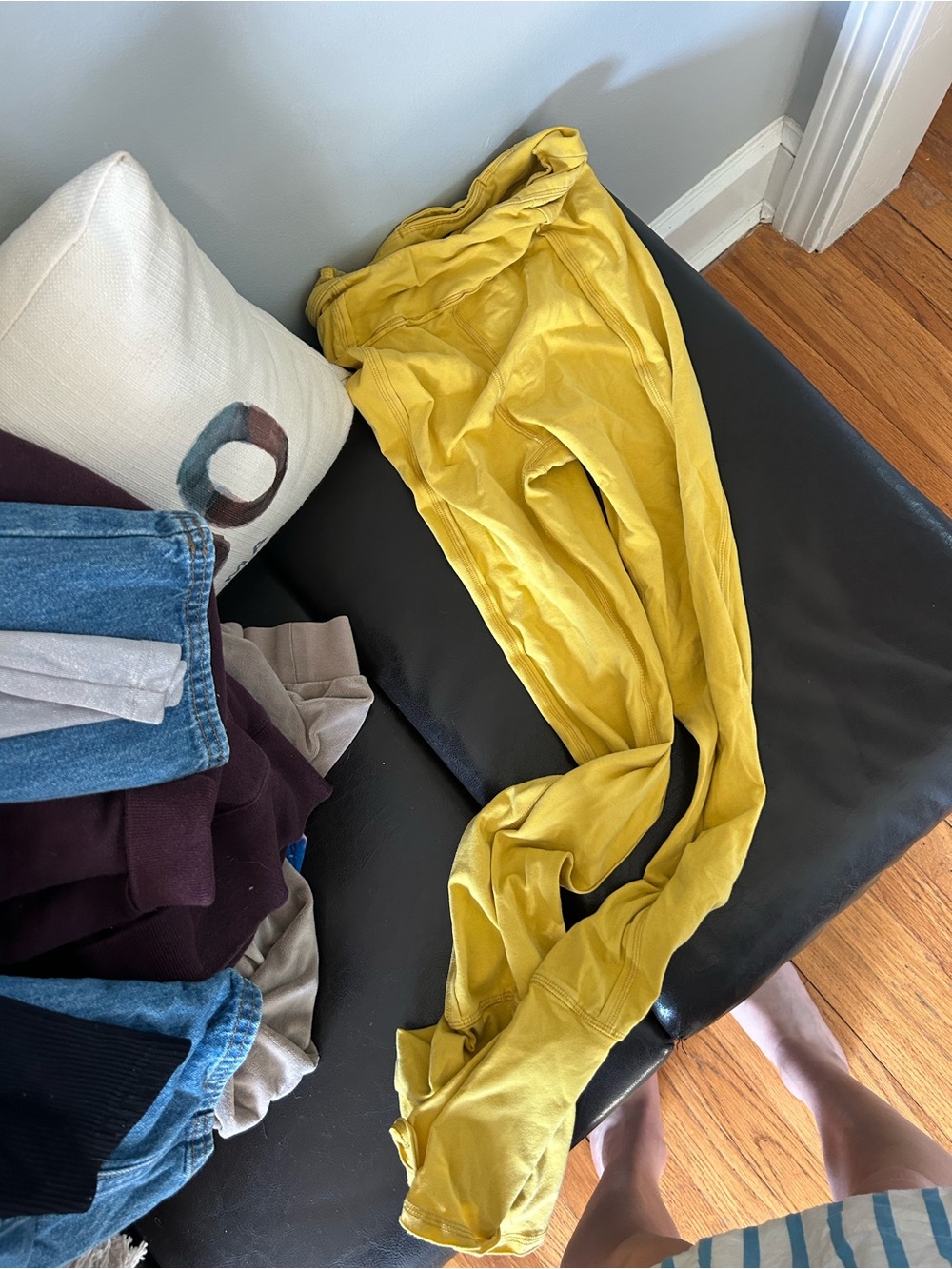 Free People Yellow Leggings